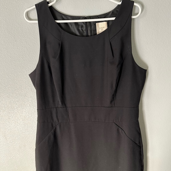 JCrew Black Suiting Dress - Picture 2 of 10